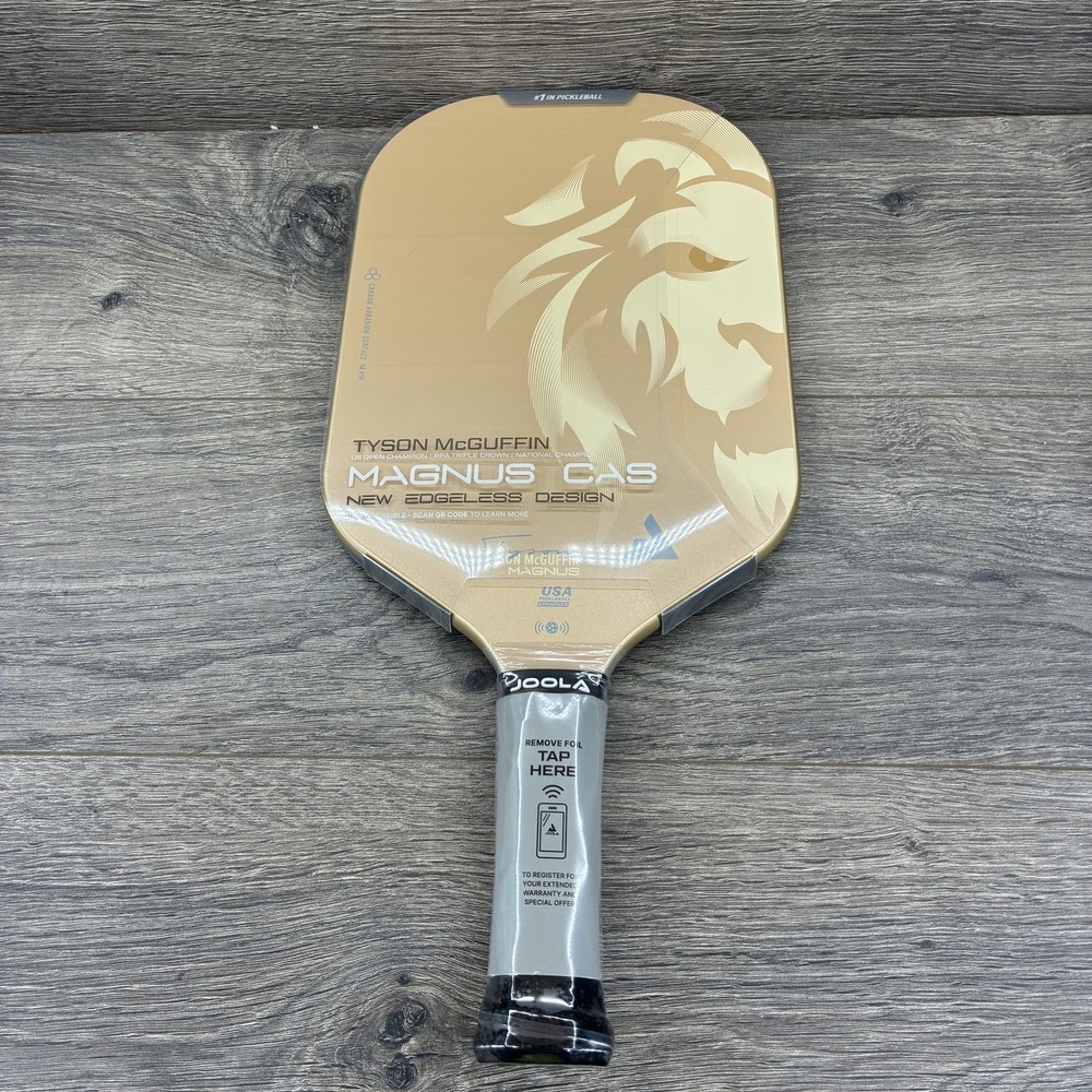 Joola Magnus CAS Pickleball Paddle Tyson McGuffin 14mm New Edgeless Design Gold